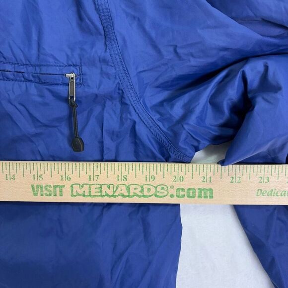 Carhartt Women's Blue 100% Nylon Hooded Full Zip Up Mesh Lined Jacket Size Small - Picture 7 of 12